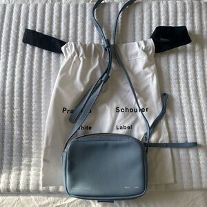 Proenza Schouler Watts Light Blue Leather Crossbody Camera Bag